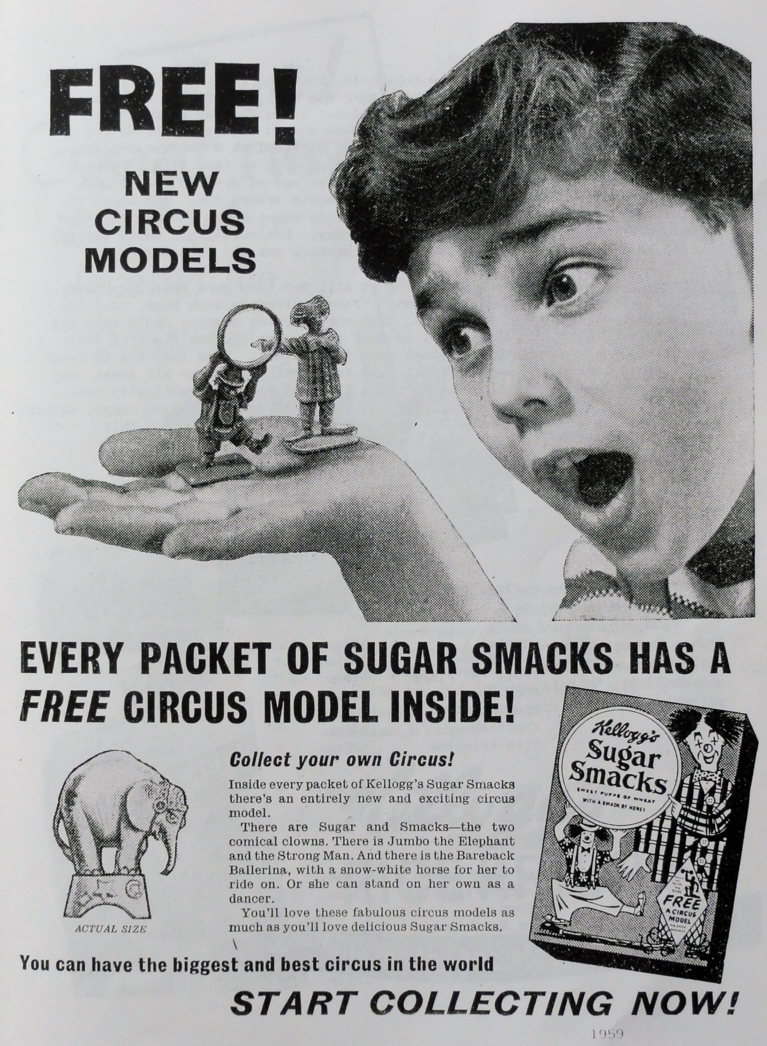 1959 Sugar Smacks Circus Models1