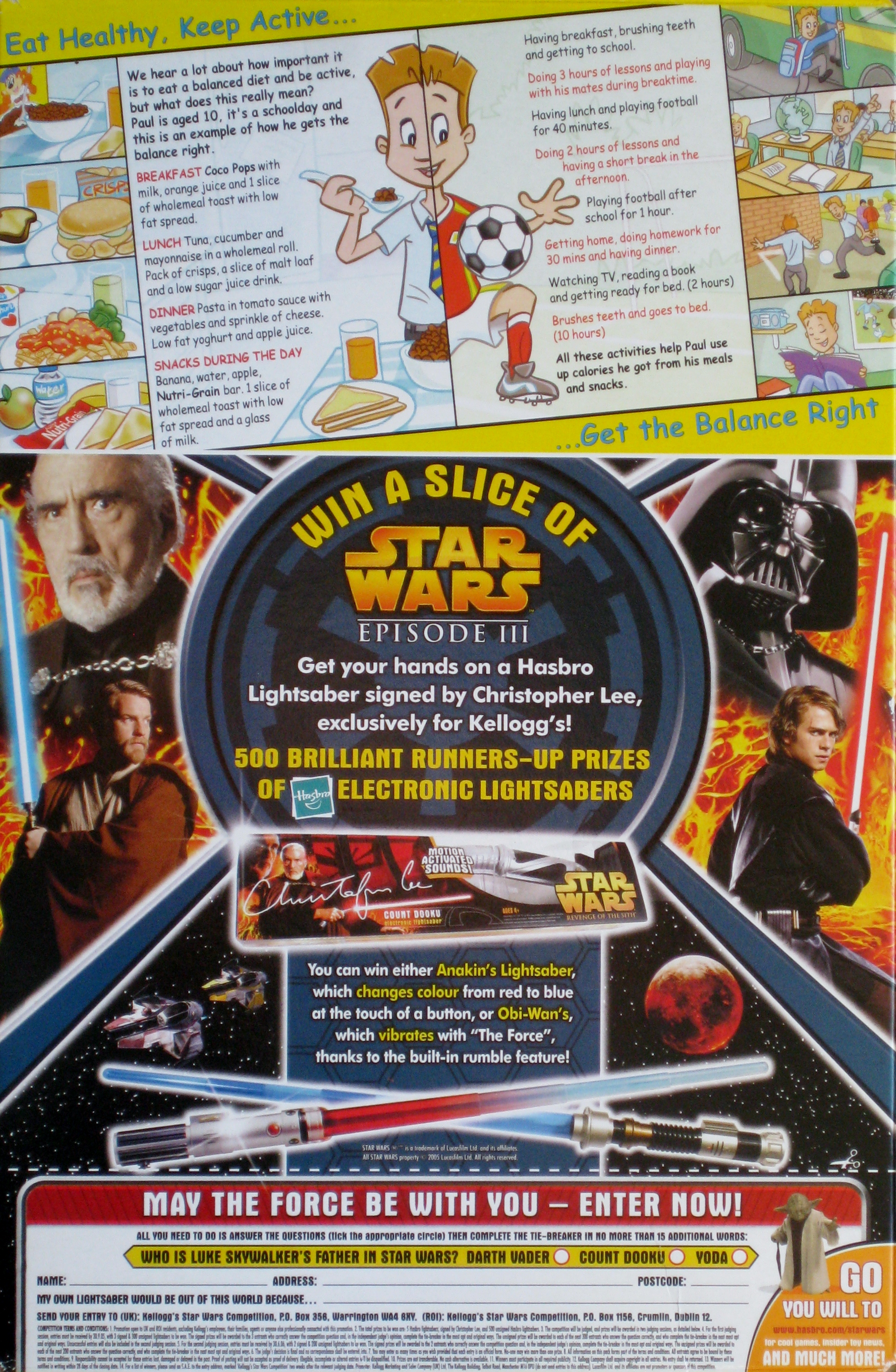 2005 Coco Pops Star Wars 3 competition