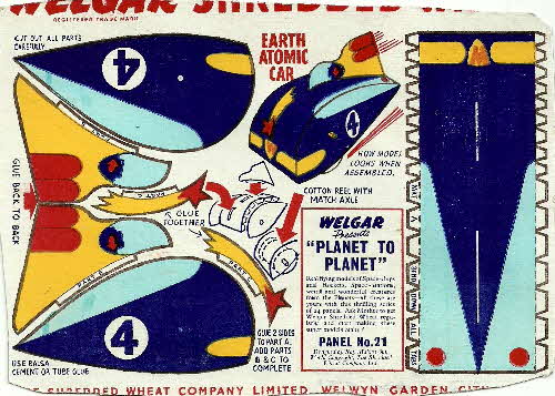 1954 Shredded Wheat Planet to Planet No 21