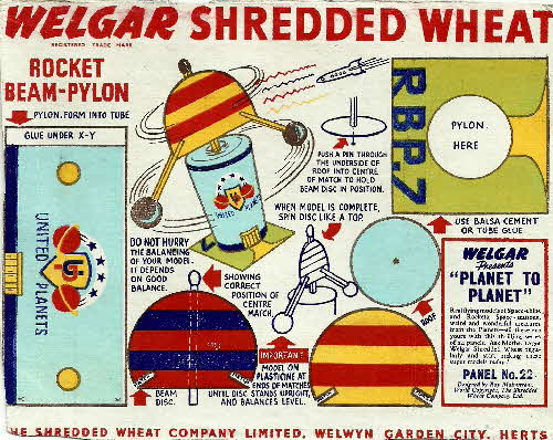 1954 Shredded Wheat Planet to Planet No 22