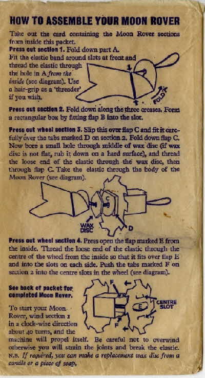 1957 Shredded Wheat Moon Rover packet