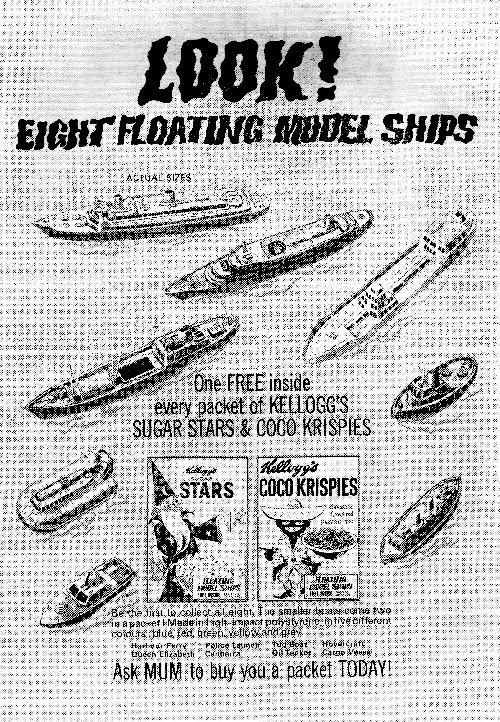 1968 Coco Krispies Model Ships