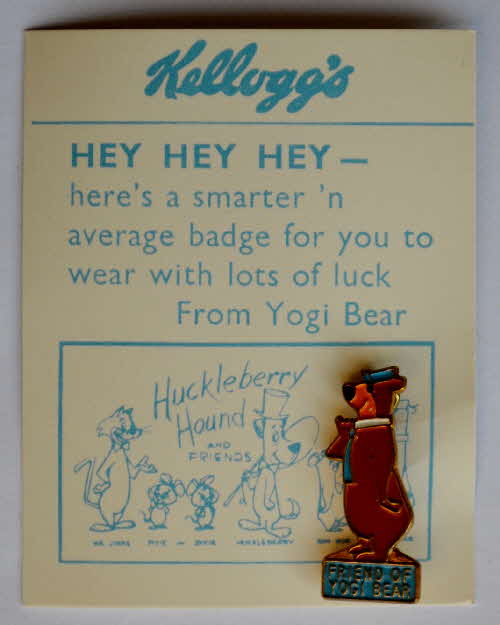 1963 Sugar Smacks Friends of Yogi badge