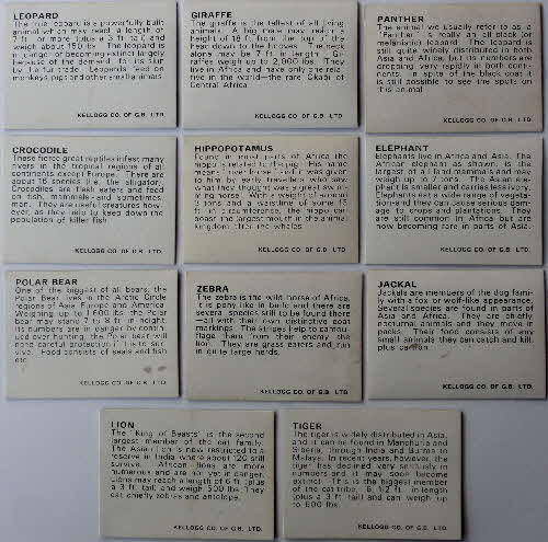 1971 Sugar Smacks 3D Wildlife Picture Cards 1 (1)