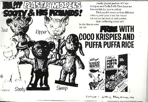1973 Coco Pops Sooty Figures