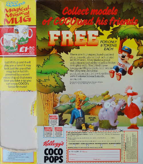 1988 Coco Pops Coco & Friends Models and Magical Musical Mug