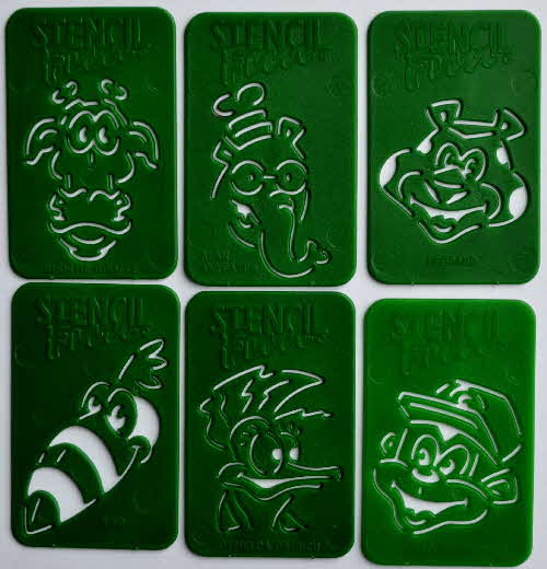 1987 Coco Pops Stencil Fun - green