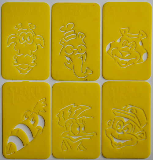 1987 Coco Pops Stencil Fun - yellow