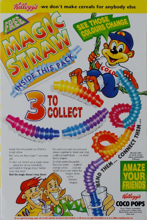 1993 Coco Pops Magic Straws
