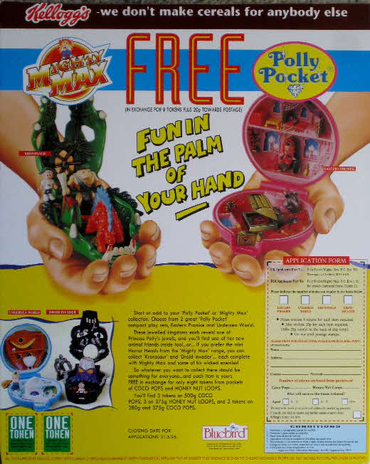 1994 Coco Pops Mighty Max & Polly Pocket Compacts