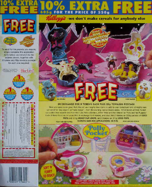 1995 Coco Pops Mighty Max & Polly Pocket Compacts