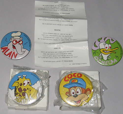 1990 Coco Pops Musical Chime Badges (1)