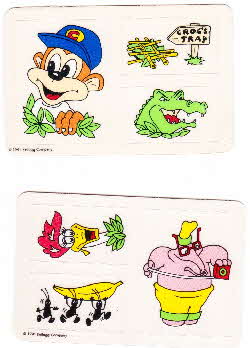 1991 Coco Pops Peel n Play stickers - opened 4