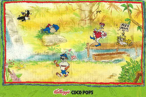 1991 Coco Pops Peel n Play stickers - placed (2)