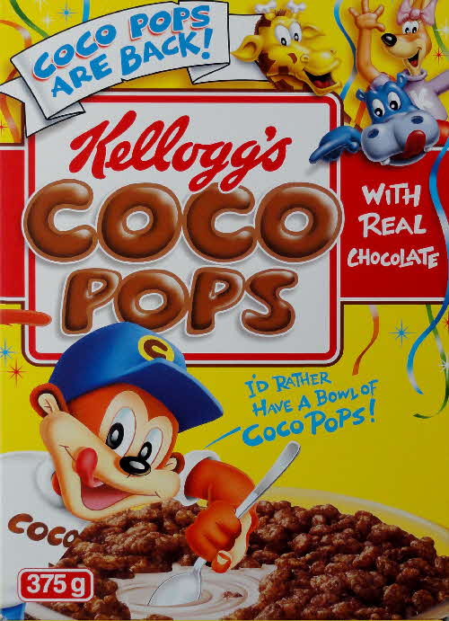1999 Coco Pops Coco Monkey Collection Name change