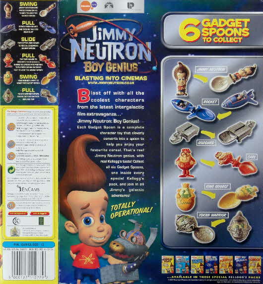 2002 Coco Pops Jimmy Neutron Gadget Spoon