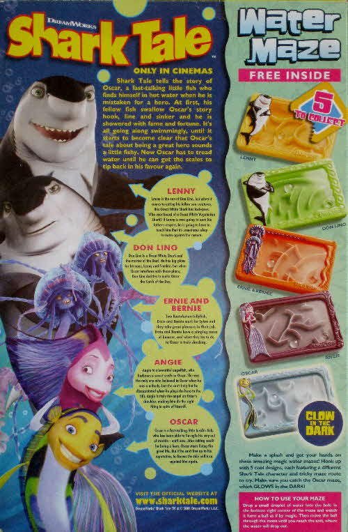 2004 Coco Pops Shark Tale Water Mazes