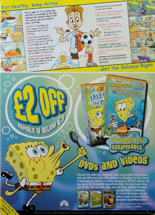 2004 Coco Pops Spongebob Squarepants DVD discount