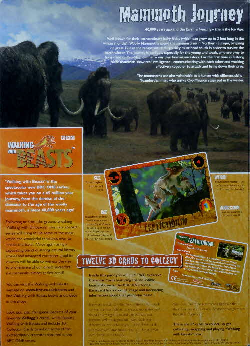 2001 Coco Pops Walking with Beasts Mammoth Journeys
