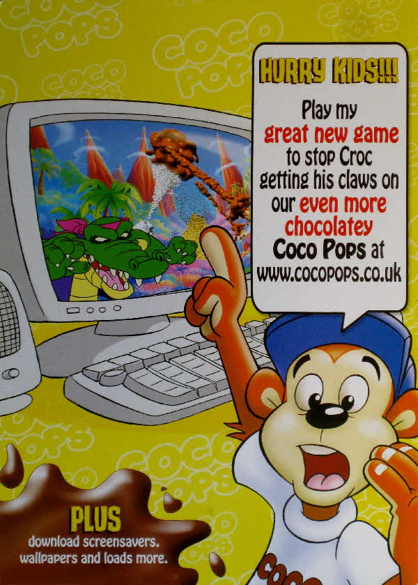 2005 Coco Pops internet game & screensaver