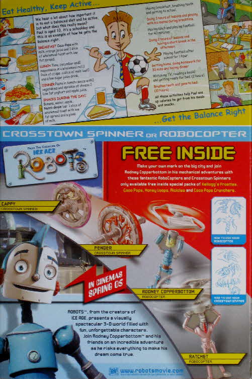 2005 Coco Pops Robots Spinners