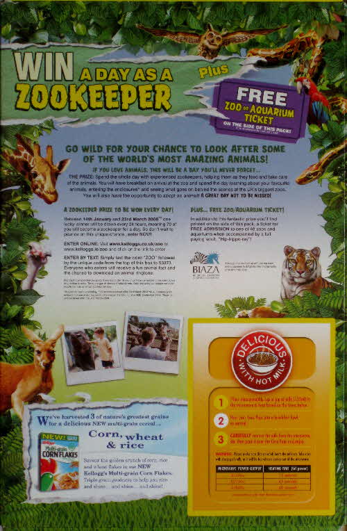 2008 Coco Pops Zookeeper for a Day competition
