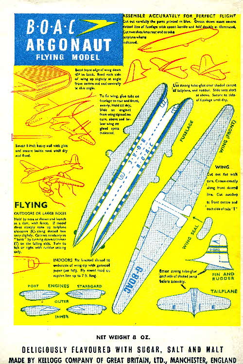 Cornflakes BOAC Argonaut Flying Model