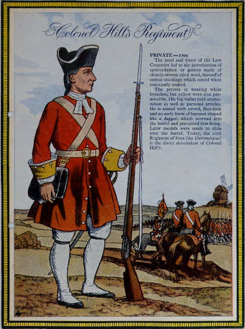 1955 Cornflakes British Army Unifoms No 4 Colonel Hills Regiment