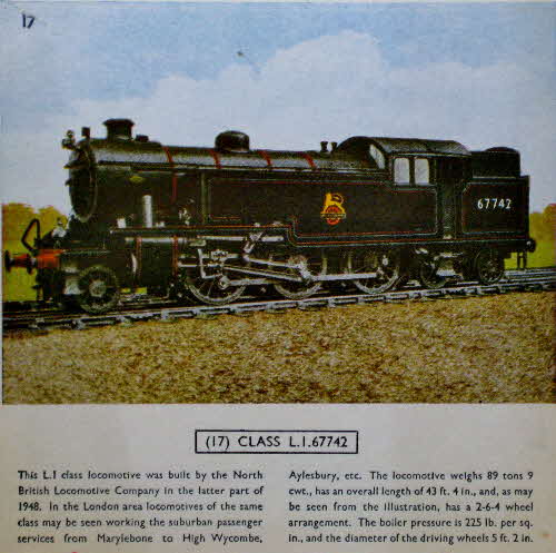 1954 Cornflakes Locomotives No 17 Class LI66742
