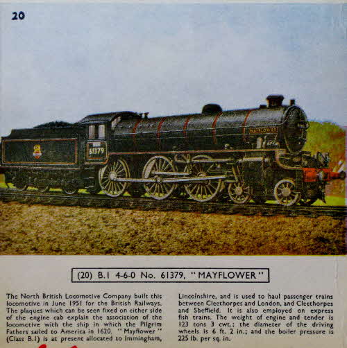 1954 Cornflakes Locomotives No 20 BI 460 no 61379 Mayflower