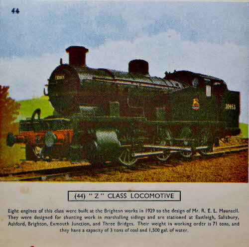 1954 Cornflakes Locomotives No 44 Z Class Loco