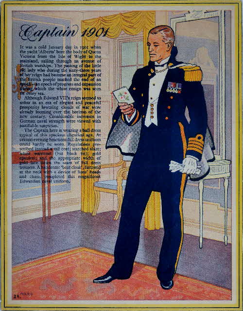 Cornflakes British Naval Uniforms Captain 1901