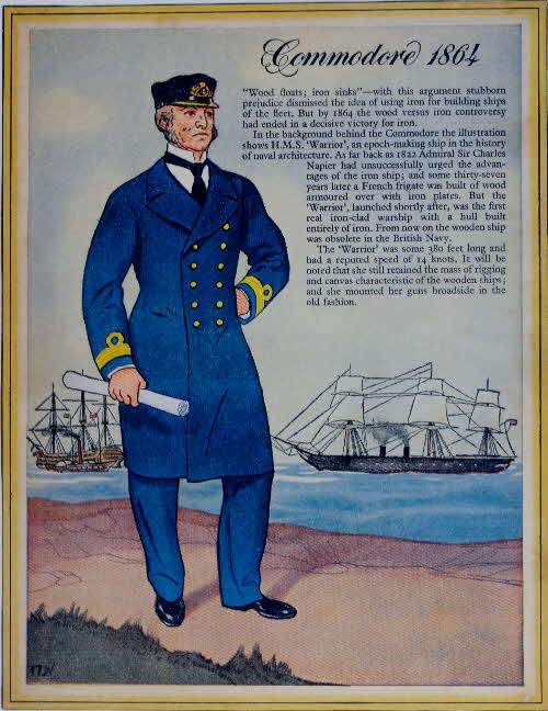 Cornflakes British Naval Uniforms Commodore 1864