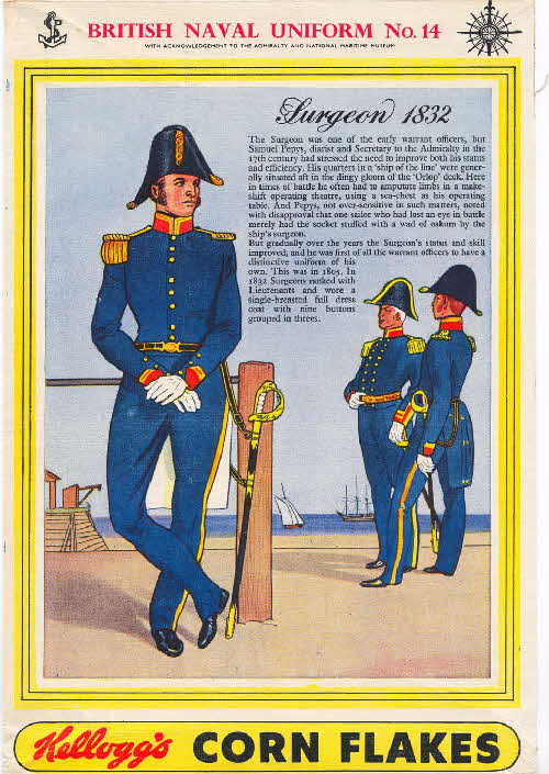 Cornflakes British Naval Uniforms No 14