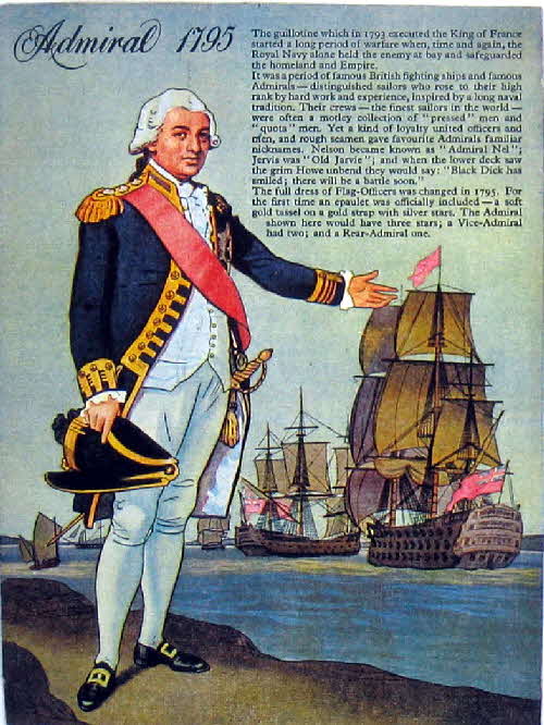 Cornflakes British Naval Uniforms No 8 Admiral 1795