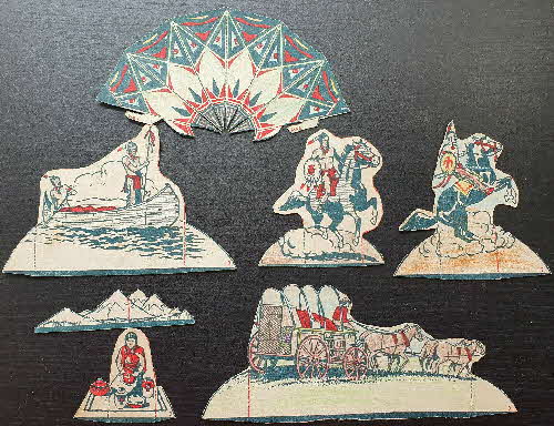 1952 Cornflakes Cowboys & Indians cutouts (2)