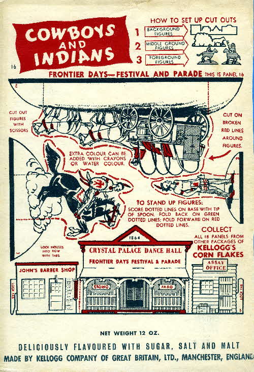 1952 Cornflakes Cowboys & Indians no 16 Frontier Days festival & parade