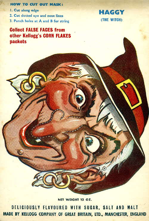 1953 Cornflakes False Faces Haggy