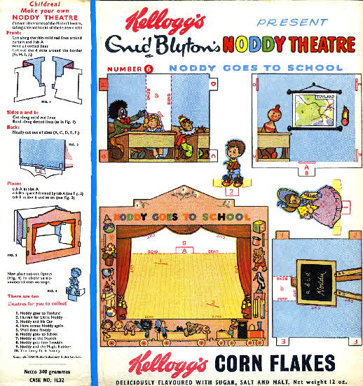 1954 Cornflakes Noddy Theatre 6 Noddy goes to school