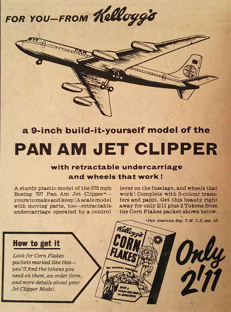 1958 Cornflakes Pan Am Clipper Model