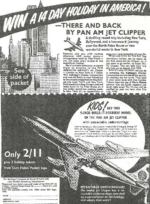 1959 Cornflakes Pan Am Jet Clipper (betr)