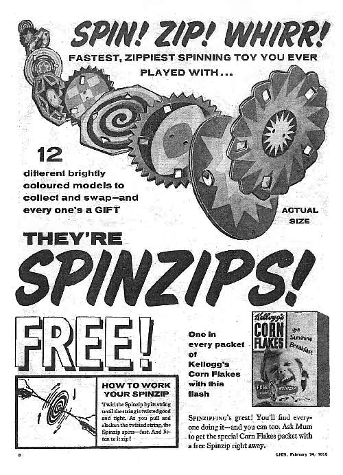 1959 Cornflakes Spinzips