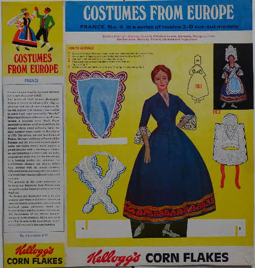 1968 Cornflakes Costumes from Europe  No 4 France