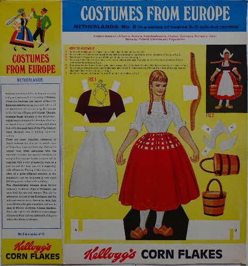 1968 Cornflakes Costumes from Europe  No 8 Netherlands