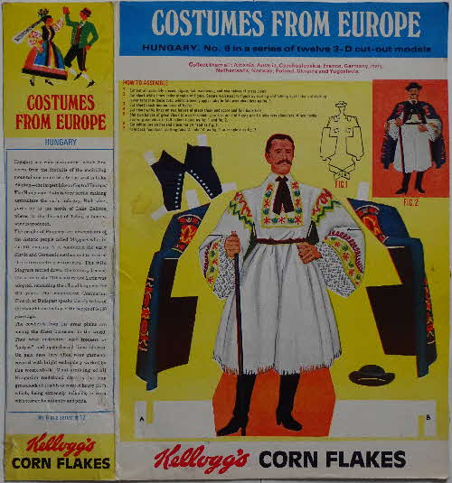 1968 Cornflakes Costumes from Europe No 6 Hungary