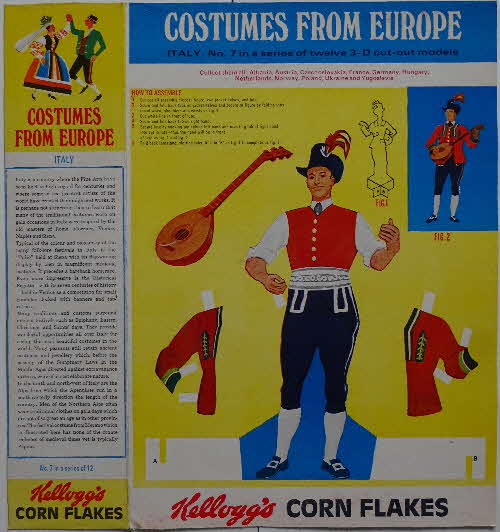 1968 Cornflakes Costumes from Europe No 7 Italy