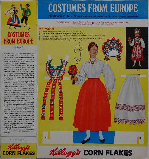 1968 Cornflakes Costumes from Europe No 9 Norway