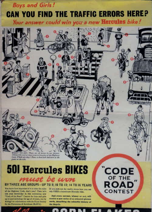 1950s Cornflakes Hercules Bike Competition