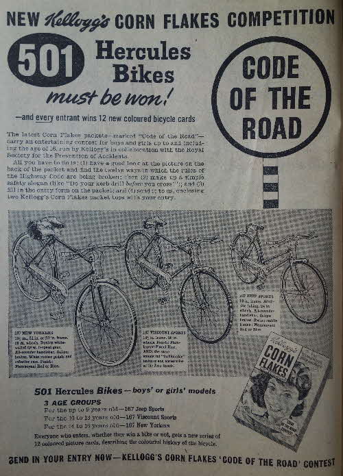 1960 Cornflakes Hercules Bike Competition