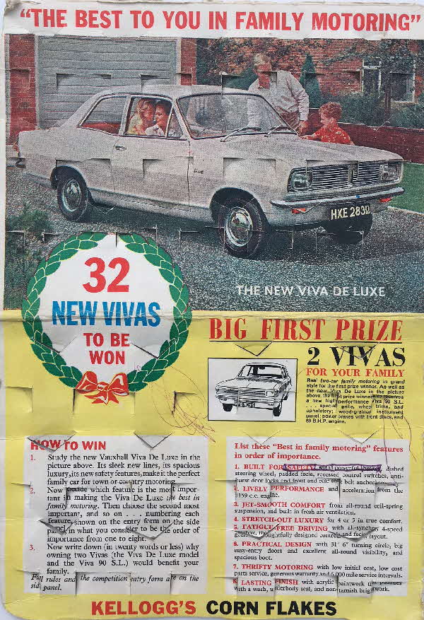 1967 Cornflakes Vauxhall Viva Competition